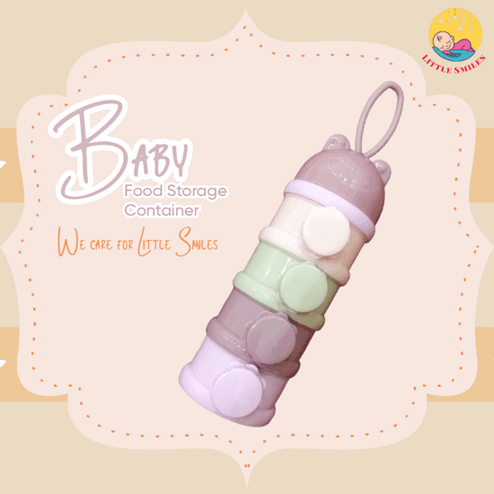 Baby Food Storage Container 2 — Food Container by Little Smiles Pakistan